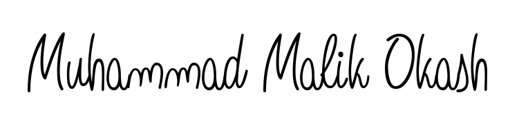 Achieve flawless digital penmanship with Muhammad Malik Okash name in Angelique-Rose-font-FFP font. The perfect tool for creating online signatures. Muhammad Malik Okash signature style 5 images and pictures png