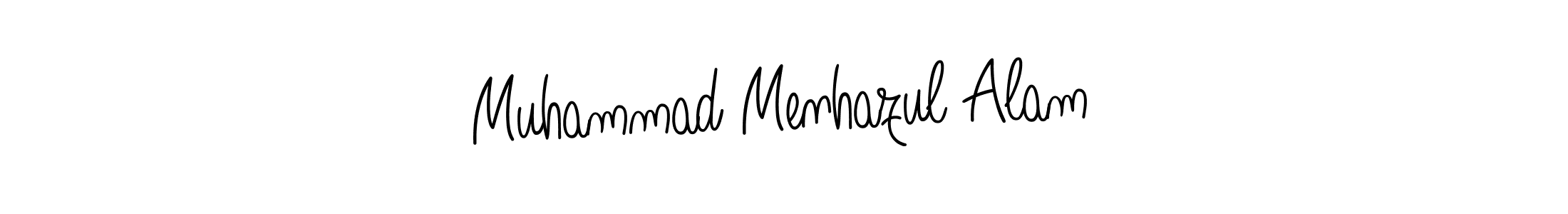 You should practise on your own different ways (Angelique-Rose-font-FFP) to write your name (Muhammad Menhazul Alam) in signature. don't let someone else do it for you. Muhammad Menhazul Alam signature style 5 images and pictures png