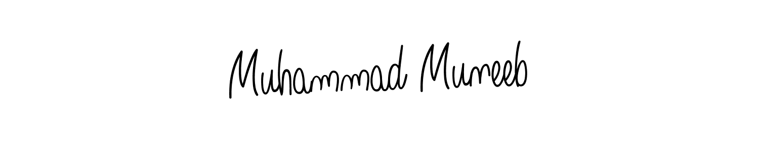 if you are searching for the best signature style for your name Muhammad Muneeb. so please give up your signature search. here we have designed multiple signature styles  using Angelique-Rose-font-FFP. Muhammad Muneeb signature style 5 images and pictures png