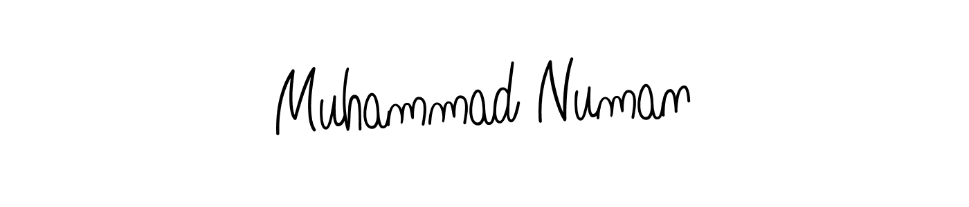 Make a beautiful signature design for name Muhammad Numan. With this signature (Angelique-Rose-font-FFP) style, you can create a handwritten signature for free. Muhammad Numan signature style 5 images and pictures png