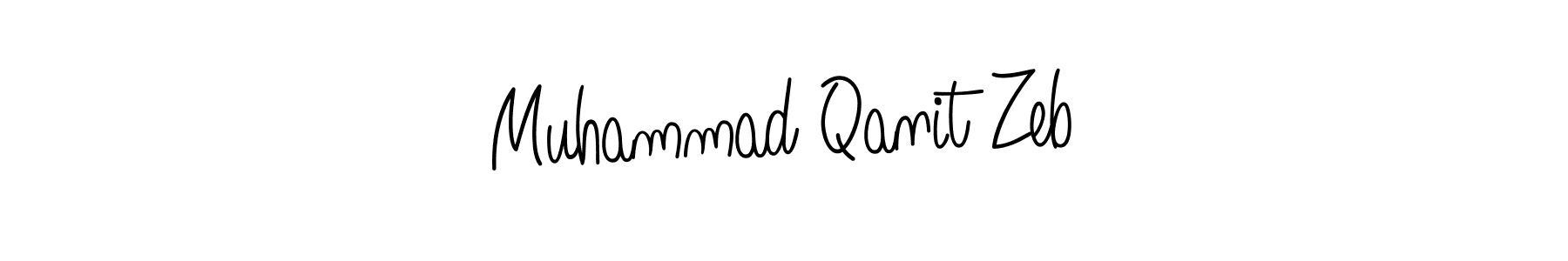 The best way (Angelique-Rose-font-FFP) to make a short signature is to pick only two or three words in your name. The name Muhammad Qanit Zeb include a total of six letters. For converting this name. Muhammad Qanit Zeb signature style 5 images and pictures png