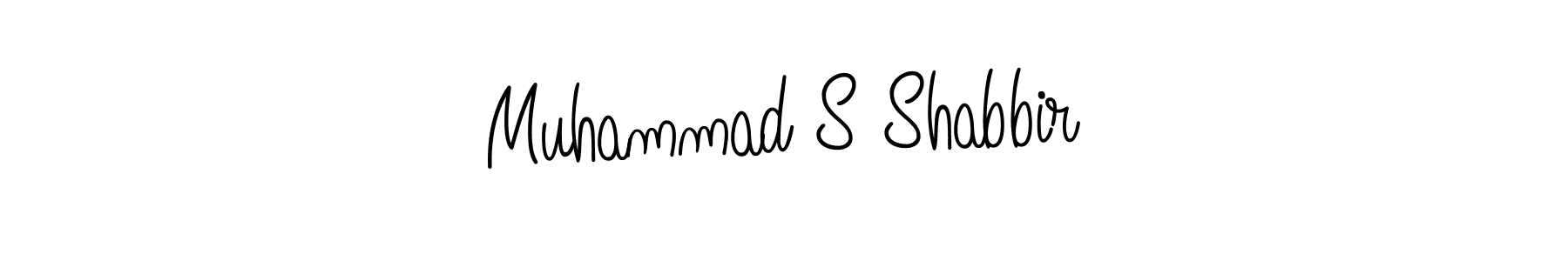 Make a beautiful signature design for name Muhammad S Shabbir. With this signature (Angelique-Rose-font-FFP) style, you can create a handwritten signature for free. Muhammad S Shabbir signature style 5 images and pictures png