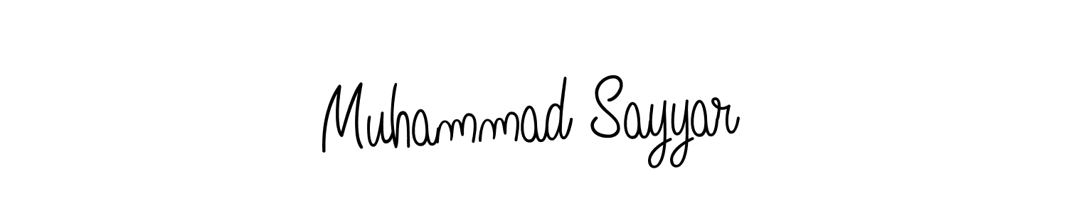 How to make Muhammad Sayyar name signature. Use Angelique-Rose-font-FFP style for creating short signs online. This is the latest handwritten sign. Muhammad Sayyar signature style 5 images and pictures png