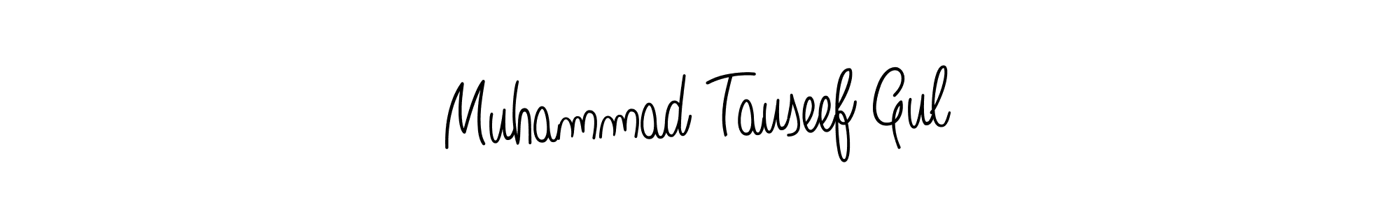 Create a beautiful signature design for name Muhammad Tauseef Gul. With this signature (Angelique-Rose-font-FFP) fonts, you can make a handwritten signature for free. Muhammad Tauseef Gul signature style 5 images and pictures png
