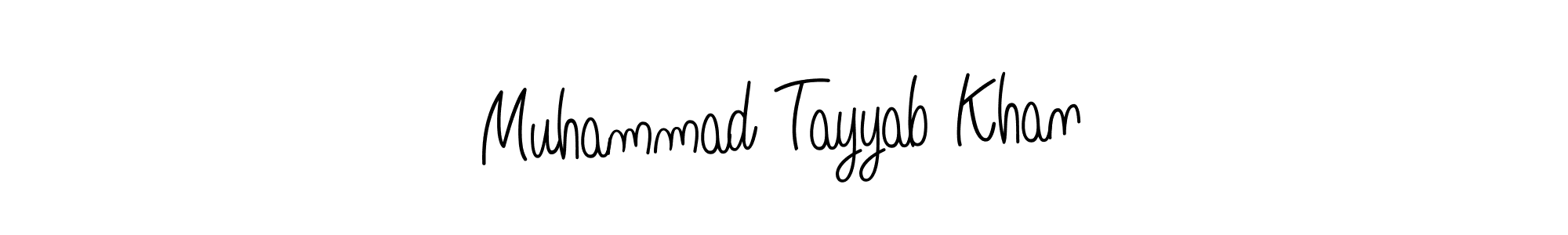 Make a beautiful signature design for name Muhammad Tayyab Khan. With this signature (Angelique-Rose-font-FFP) style, you can create a handwritten signature for free. Muhammad Tayyab Khan signature style 5 images and pictures png