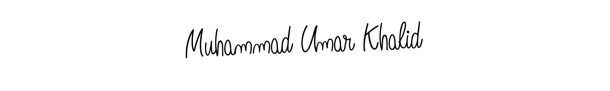 Create a beautiful signature design for name Muhammad Umar Khalid. With this signature (Angelique-Rose-font-FFP) fonts, you can make a handwritten signature for free. Muhammad Umar Khalid signature style 5 images and pictures png