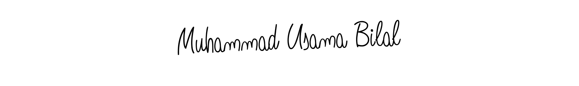 Make a beautiful signature design for name Muhammad Usama Bilal. With this signature (Angelique-Rose-font-FFP) style, you can create a handwritten signature for free. Muhammad Usama Bilal signature style 5 images and pictures png