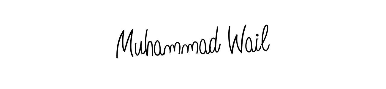 Muhammad Wail stylish signature style. Best Handwritten Sign (Angelique-Rose-font-FFP) for my name. Handwritten Signature Collection Ideas for my name Muhammad Wail. Muhammad Wail signature style 5 images and pictures png