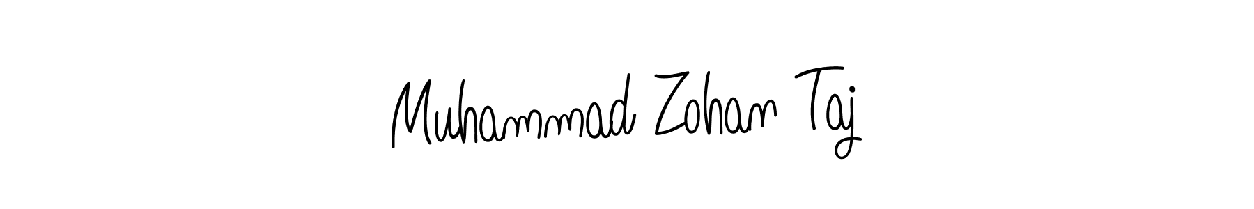 Create a beautiful signature design for name Muhammad Zohan Taj. With this signature (Angelique-Rose-font-FFP) fonts, you can make a handwritten signature for free. Muhammad Zohan Taj signature style 5 images and pictures png