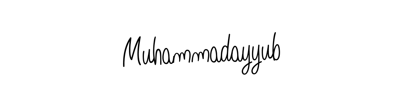 Create a beautiful signature design for name Muhammadayyub. With this signature (Angelique-Rose-font-FFP) fonts, you can make a handwritten signature for free. Muhammadayyub signature style 5 images and pictures png