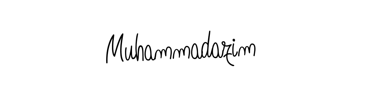 How to make Muhammadazim signature? Angelique-Rose-font-FFP is a professional autograph style. Create handwritten signature for Muhammadazim name. Muhammadazim signature style 5 images and pictures png