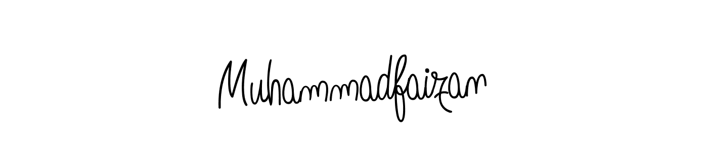 Make a beautiful signature design for name Muhammadfaizan. With this signature (Angelique-Rose-font-FFP) style, you can create a handwritten signature for free. Muhammadfaizan signature style 5 images and pictures png