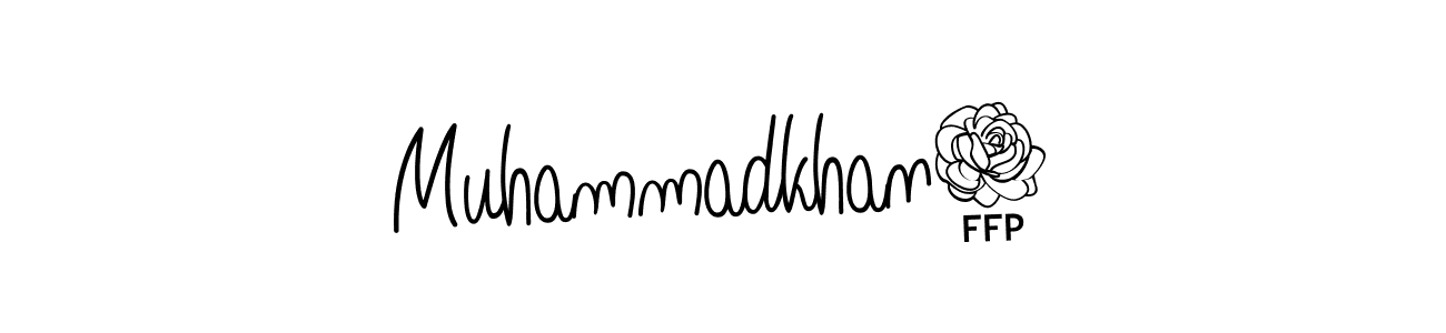 How to make Muhammadkhan1 name signature. Use Angelique-Rose-font-FFP style for creating short signs online. This is the latest handwritten sign. Muhammadkhan1 signature style 5 images and pictures png