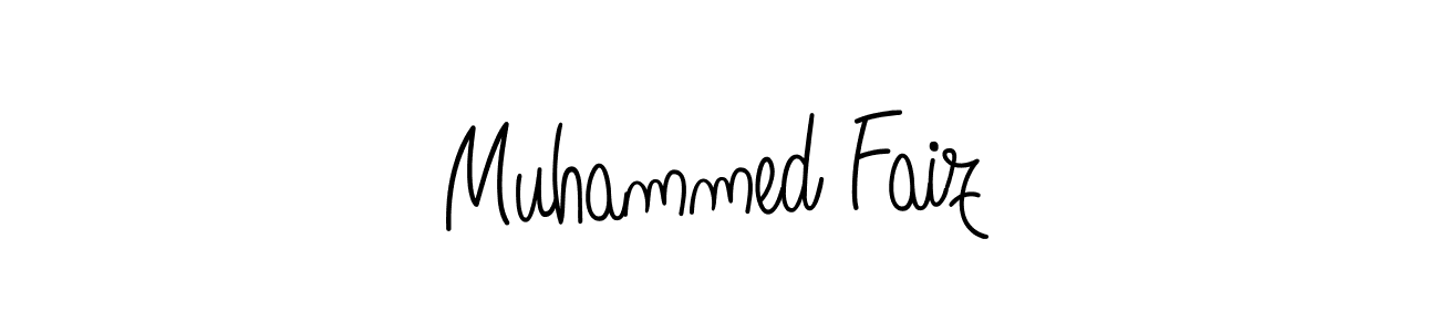 You should practise on your own different ways (Angelique-Rose-font-FFP) to write your name (Muhammed Faiz) in signature. don't let someone else do it for you. Muhammed Faiz signature style 5 images and pictures png