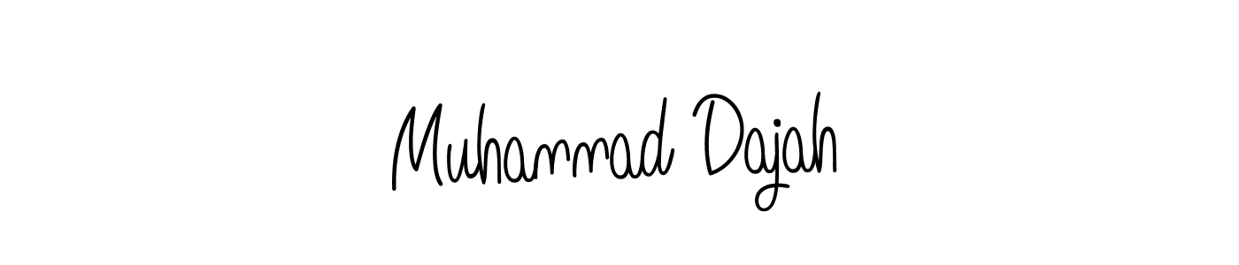 You should practise on your own different ways (Angelique-Rose-font-FFP) to write your name (Muhannad Dajah) in signature. don't let someone else do it for you. Muhannad Dajah signature style 5 images and pictures png