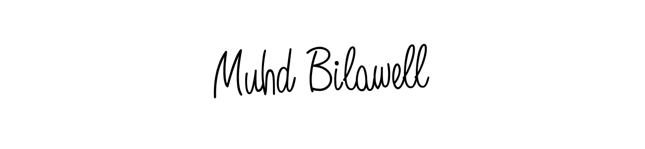 The best way (Angelique-Rose-font-FFP) to make a short signature is to pick only two or three words in your name. The name Muhd Bilawell include a total of six letters. For converting this name. Muhd Bilawell signature style 5 images and pictures png