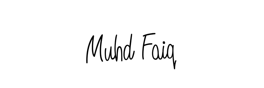 Create a beautiful signature design for name Muhd Faiq. With this signature (Angelique-Rose-font-FFP) fonts, you can make a handwritten signature for free. Muhd Faiq signature style 5 images and pictures png