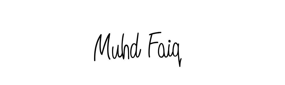 Make a beautiful signature design for name Muhd Faiq . With this signature (Angelique-Rose-font-FFP) style, you can create a handwritten signature for free. Muhd Faiq  signature style 5 images and pictures png