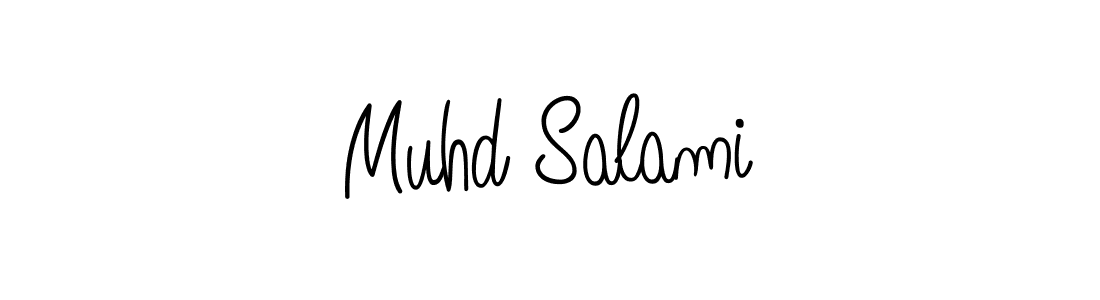 How to make Muhd Salami signature? Angelique-Rose-font-FFP is a professional autograph style. Create handwritten signature for Muhd Salami name. Muhd Salami signature style 5 images and pictures png