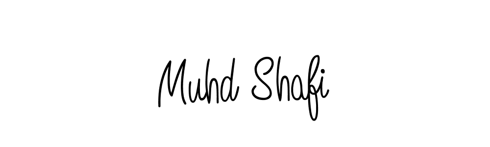 Use a signature maker to create a handwritten signature online. With this signature software, you can design (Angelique-Rose-font-FFP) your own signature for name Muhd Shafi. Muhd Shafi signature style 5 images and pictures png