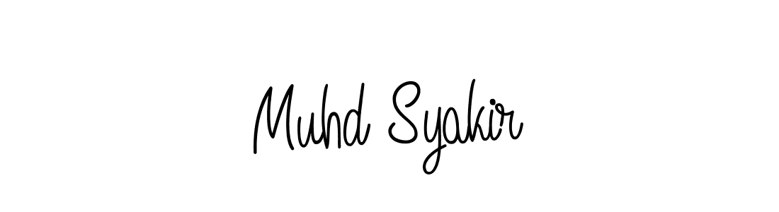 Make a beautiful signature design for name Muhd Syakir. With this signature (Angelique-Rose-font-FFP) style, you can create a handwritten signature for free. Muhd Syakir signature style 5 images and pictures png