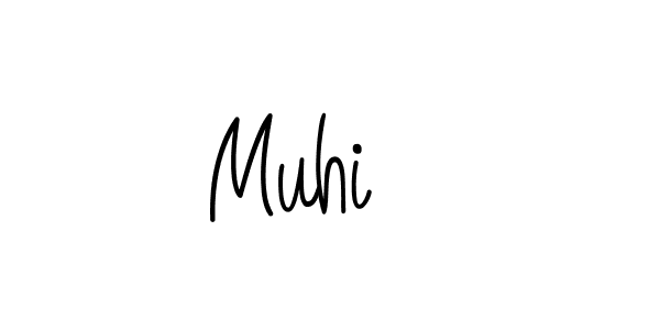 Make a beautiful signature design for name Muhič. With this signature (Angelique-Rose-font-FFP) style, you can create a handwritten signature for free. Muhič signature style 5 images and pictures png