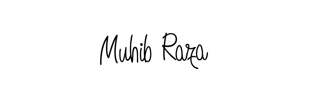 Design your own signature with our free online signature maker. With this signature software, you can create a handwritten (Angelique-Rose-font-FFP) signature for name Muhib Raza. Muhib Raza signature style 5 images and pictures png