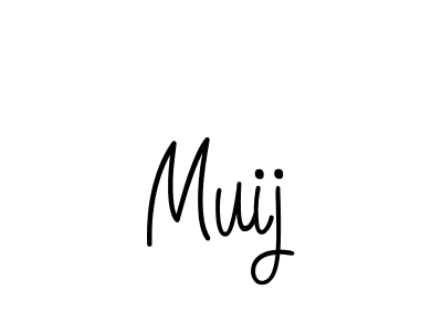 You should practise on your own different ways (Angelique-Rose-font-FFP) to write your name (Muij) in signature. don't let someone else do it for you. Muij signature style 5 images and pictures png