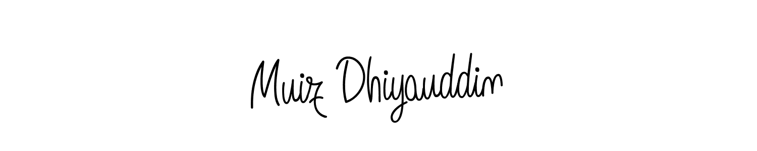 Make a beautiful signature design for name Muiz Dhiyauddin. Use this online signature maker to create a handwritten signature for free. Muiz Dhiyauddin signature style 5 images and pictures png
