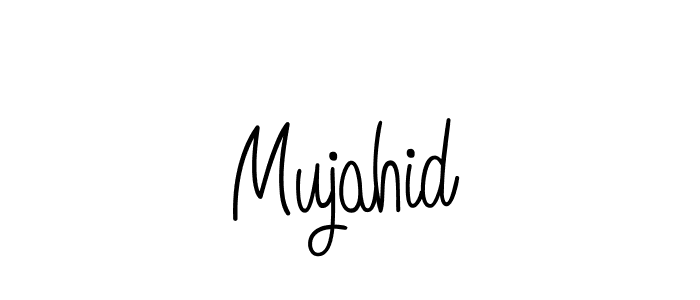 Create a beautiful signature design for name Mujahid. With this signature (Angelique-Rose-font-FFP) fonts, you can make a handwritten signature for free. Mujahid signature style 5 images and pictures png