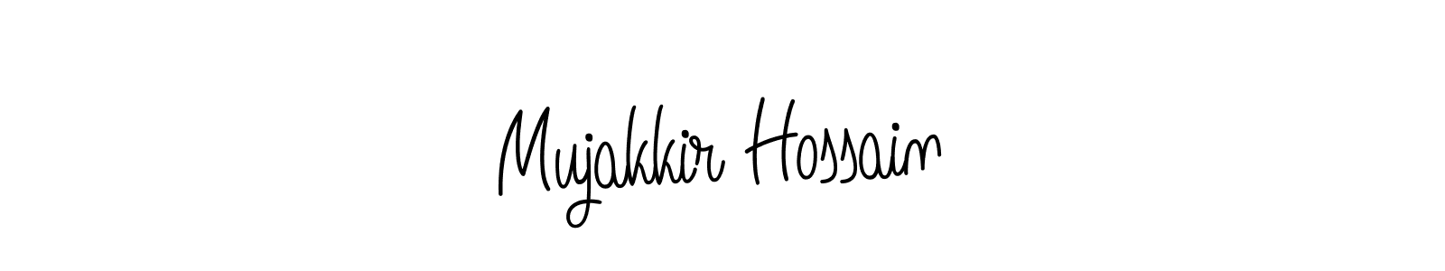 Create a beautiful signature design for name Mujakkir Hossain. With this signature (Angelique-Rose-font-FFP) fonts, you can make a handwritten signature for free. Mujakkir Hossain signature style 5 images and pictures png