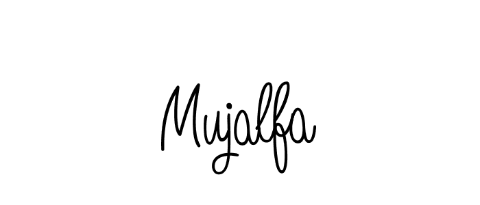Mujalfa stylish signature style. Best Handwritten Sign (Angelique-Rose-font-FFP) for my name. Handwritten Signature Collection Ideas for my name Mujalfa. Mujalfa signature style 5 images and pictures png