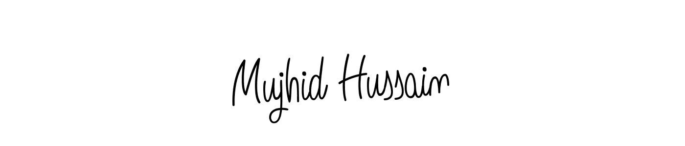 Once you've used our free online signature maker to create your best signature Angelique-Rose-font-FFP style, it's time to enjoy all of the benefits that Mujhid Hussain name signing documents. Mujhid Hussain signature style 5 images and pictures png