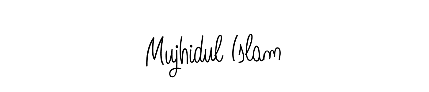 How to Draw Mujhidul Islam signature style? Angelique-Rose-font-FFP is a latest design signature styles for name Mujhidul Islam. Mujhidul Islam signature style 5 images and pictures png