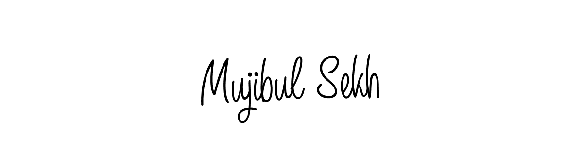 Design your own signature with our free online signature maker. With this signature software, you can create a handwritten (Angelique-Rose-font-FFP) signature for name Mujibul Sekh. Mujibul Sekh signature style 5 images and pictures png