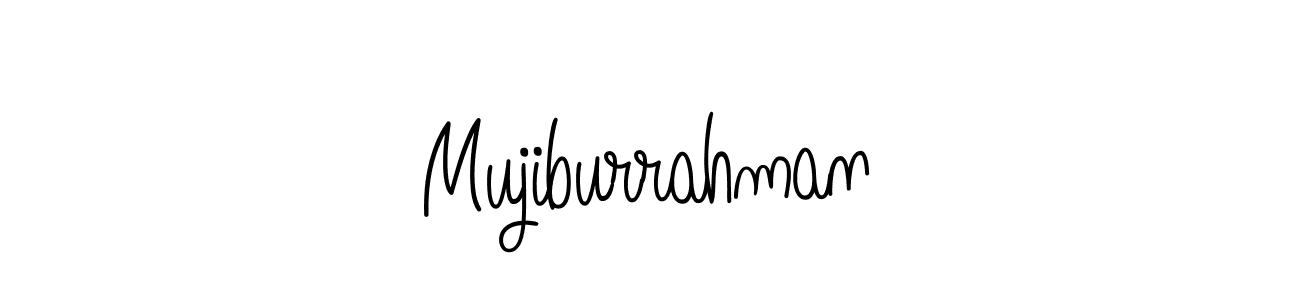 The best way (Angelique-Rose-font-FFP) to make a short signature is to pick only two or three words in your name. The name Mujiburrahman include a total of six letters. For converting this name. Mujiburrahman signature style 5 images and pictures png