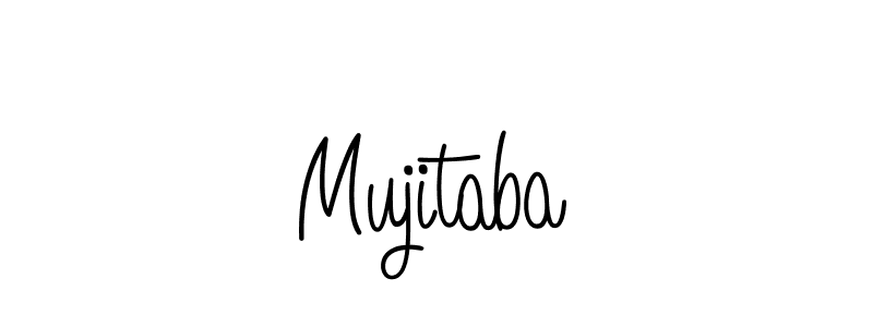 How to make Mujitaba name signature. Use Angelique-Rose-font-FFP style for creating short signs online. This is the latest handwritten sign. Mujitaba signature style 5 images and pictures png