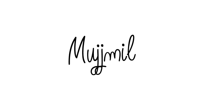 You should practise on your own different ways (Angelique-Rose-font-FFP) to write your name (Mujjmil) in signature. don't let someone else do it for you. Mujjmil signature style 5 images and pictures png