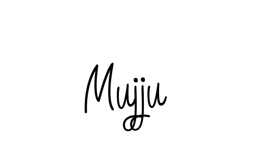 How to make Mujju signature? Angelique-Rose-font-FFP is a professional autograph style. Create handwritten signature for Mujju name. Mujju signature style 5 images and pictures png