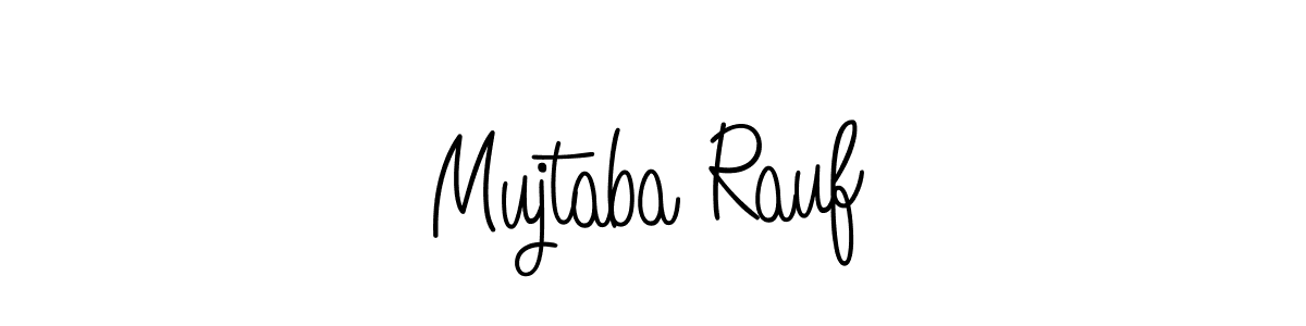 How to make Mujtaba Rauf name signature. Use Angelique-Rose-font-FFP style for creating short signs online. This is the latest handwritten sign. Mujtaba Rauf signature style 5 images and pictures png