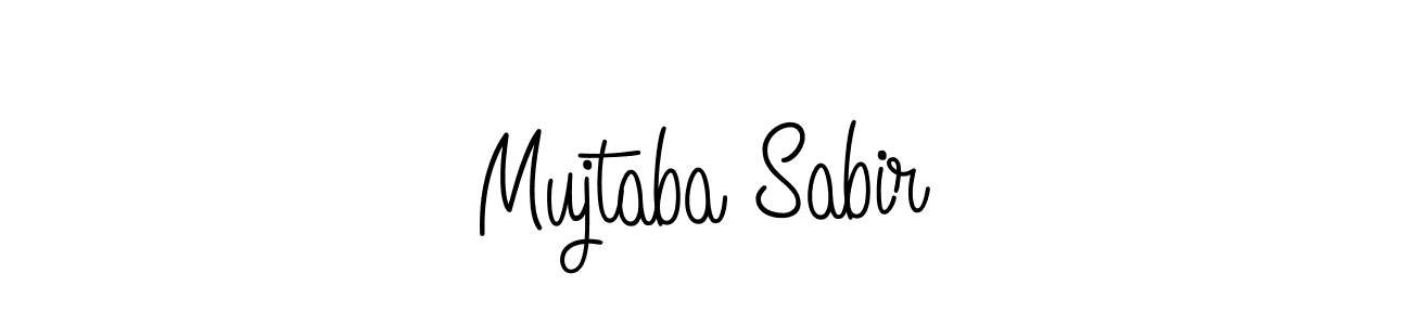 Also we have Mujtaba Sabir name is the best signature style. Create professional handwritten signature collection using Angelique-Rose-font-FFP autograph style. Mujtaba Sabir signature style 5 images and pictures png