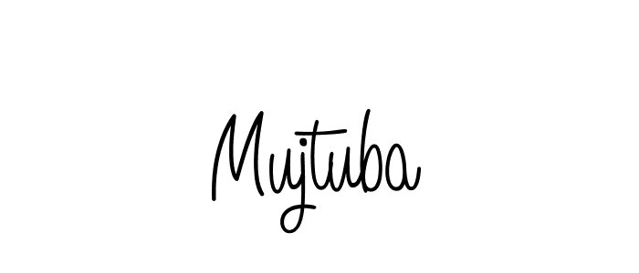 Mujtuba stylish signature style. Best Handwritten Sign (Angelique-Rose-font-FFP) for my name. Handwritten Signature Collection Ideas for my name Mujtuba. Mujtuba signature style 5 images and pictures png