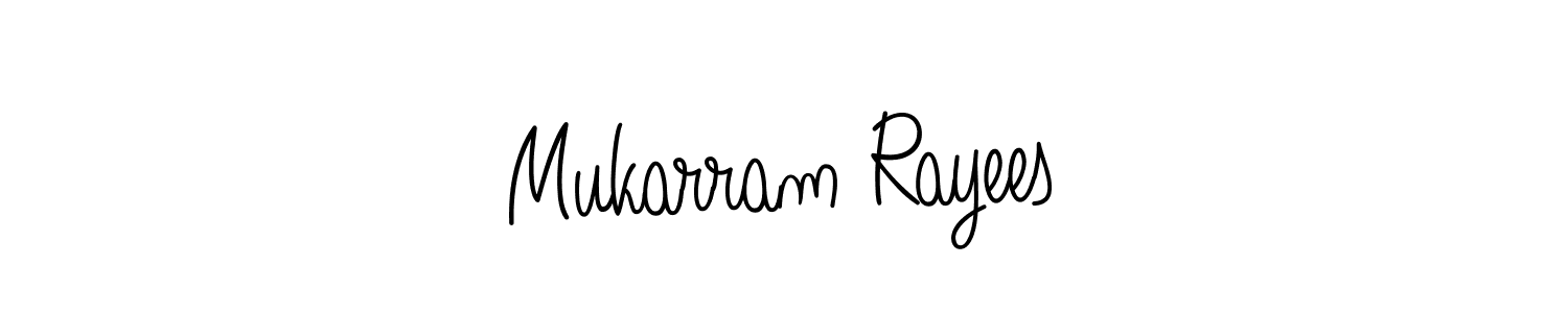 Best and Professional Signature Style for Mukarram Rayees. Angelique-Rose-font-FFP Best Signature Style Collection. Mukarram Rayees signature style 5 images and pictures png