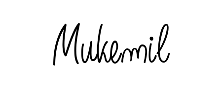 Master the art of signing with Mukemil written in fluent Angelique-Rose-font-FFP script. A great template to practice and refine your handwriting. Mukemil signature style 5 images and pictures png