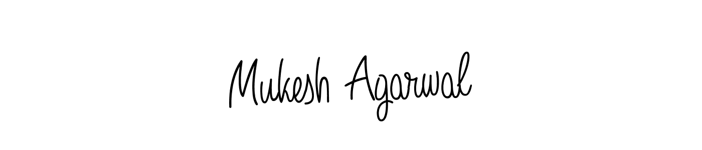 Create a beautiful signature design for name Mukesh Agarwal. With this signature (Angelique-Rose-font-FFP) fonts, you can make a handwritten signature for free. Mukesh Agarwal signature style 5 images and pictures png