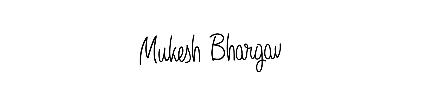 Angelique-Rose-font-FFP is a professional signature style that is perfect for those who want to add a touch of class to their signature. It is also a great choice for those who want to make their signature more unique. Get Mukesh Bhargav name to fancy signature for free. Mukesh Bhargav signature style 5 images and pictures png