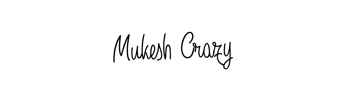 Create a beautiful signature design for name Mukesh Crazy. With this signature (Angelique-Rose-font-FFP) fonts, you can make a handwritten signature for free. Mukesh Crazy signature style 5 images and pictures png