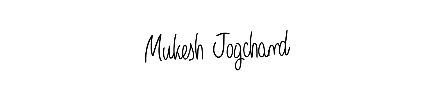 How to Draw Mukesh Jogchand signature style? Angelique-Rose-font-FFP is a latest design signature styles for name Mukesh Jogchand. Mukesh Jogchand signature style 5 images and pictures png