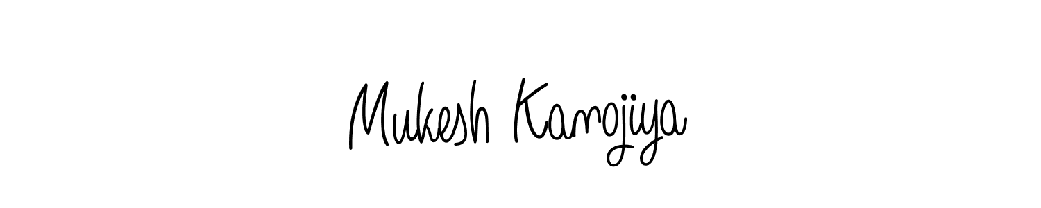 Also we have Mukesh Kanojiya name is the best signature style. Create professional handwritten signature collection using Angelique-Rose-font-FFP autograph style. Mukesh Kanojiya signature style 5 images and pictures png