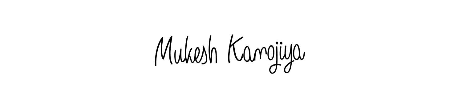 How to make Mukesh Kanojiya signature? Angelique-Rose-font-FFP is a professional autograph style. Create handwritten signature for Mukesh Kanojiya name. Mukesh Kanojiya signature style 5 images and pictures png